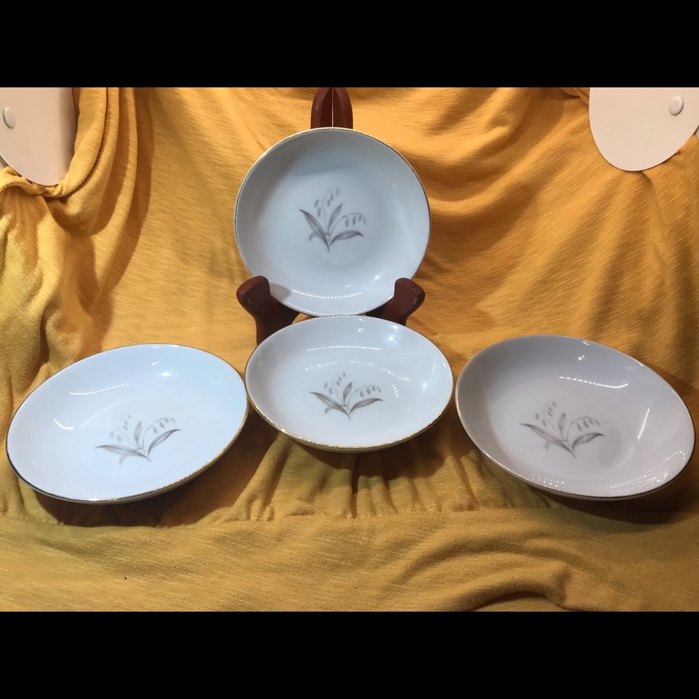 Kaysons Fine China Golden Rhapsody 1961, Small Bowls Set of 4